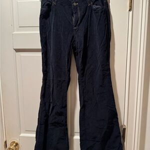 Lafayette 148 New York Dark Blue Flare corduroy Jeans